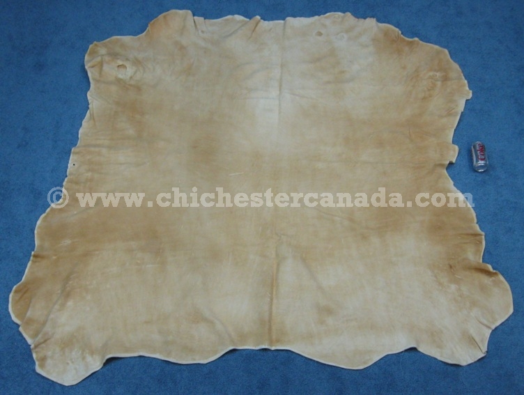 Brain Tanned Smoked Moosehide Leather or Moose Hide Leather or Moose