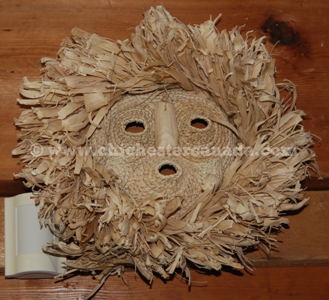 Native American Made Masks, Iroquois False Face Masks, Corn Husk Masks